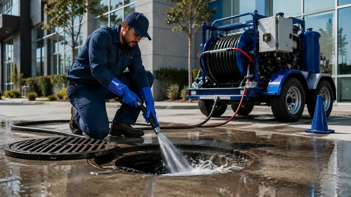 Commercial Hydro Jet Drain Cleaning in Menlo Park