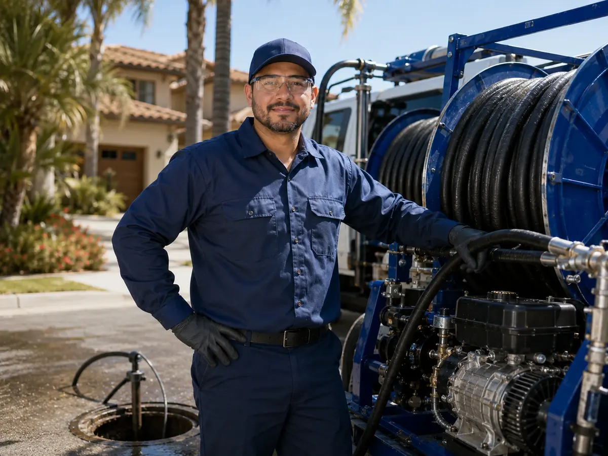 Hydro jet sewer cleaning in Menlo Park