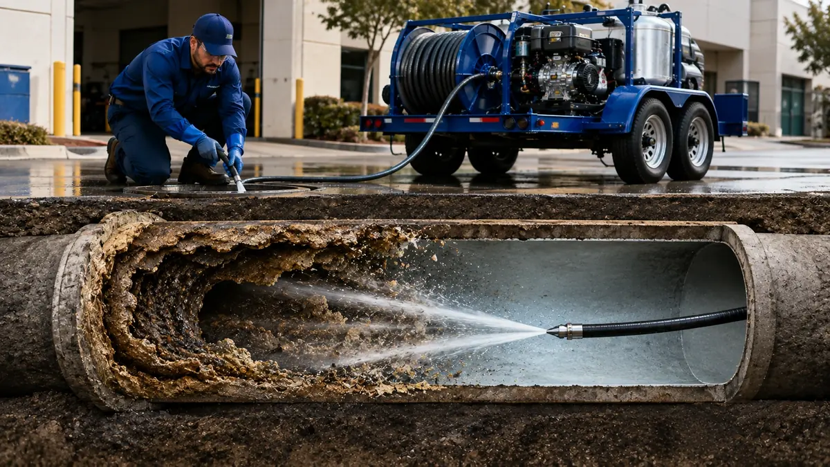 Sewer Pipe Descaling in Menlo Park